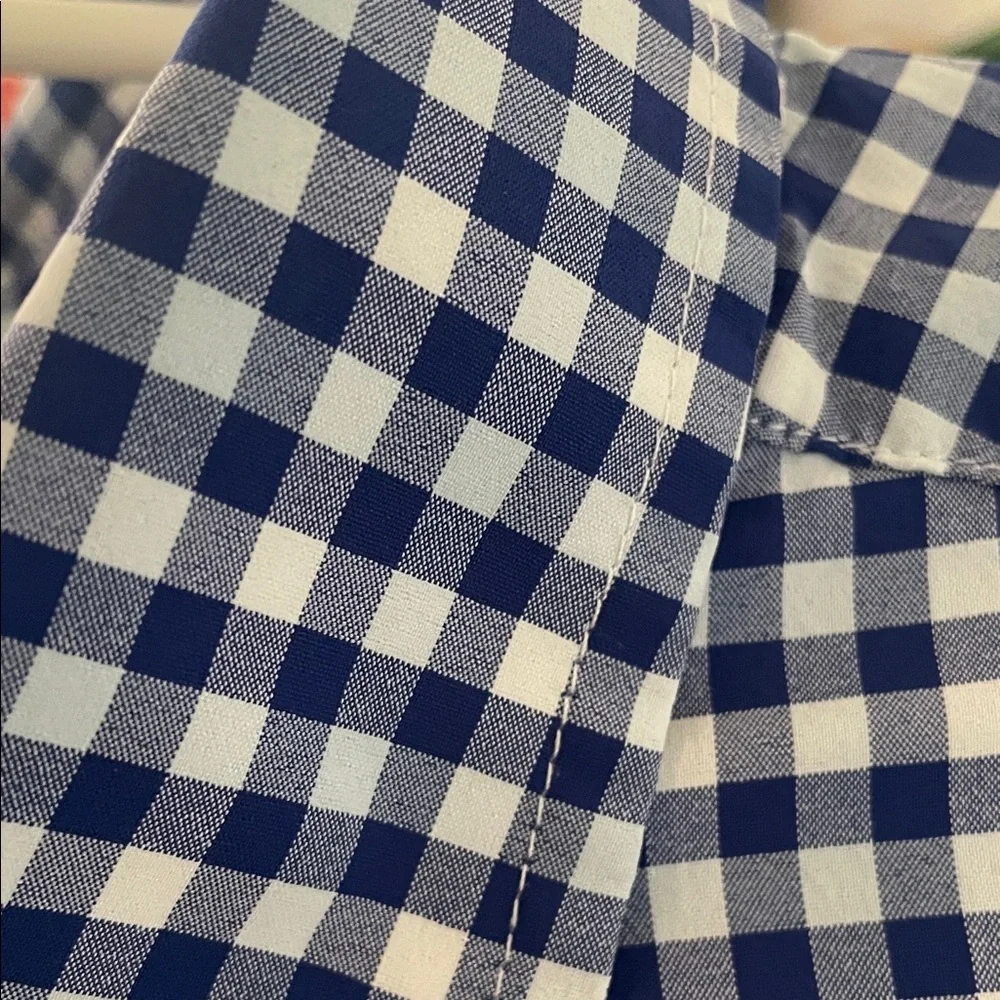 Vineyard Vines Royal Blue Gingham Button-Down Shirt - Picture 7 of 7